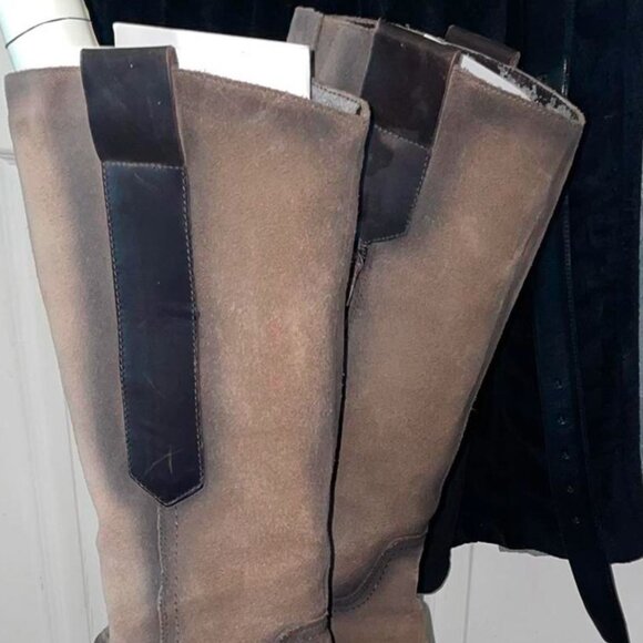 Dr scholl Moonshine Boots Chunky Heel Boho distressed Nordstrom Cowboy boot - Picture 4 of 6